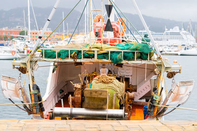 Boats in sea