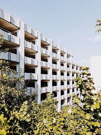 Low angle view of building against sky