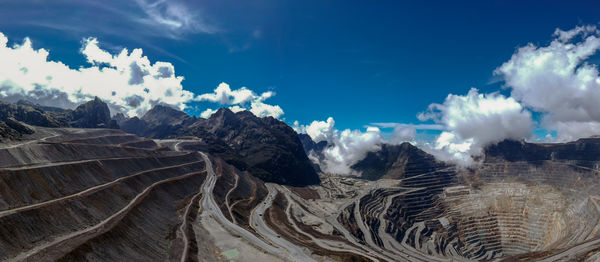 Panoramic view of landscape against sky