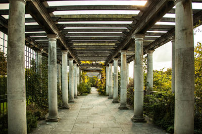 Empty corridor of building