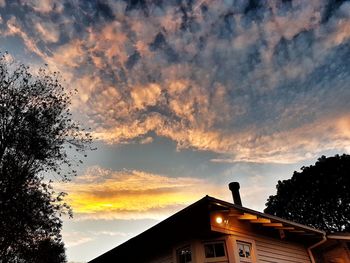 Scenic view of dramatic sky during sunset