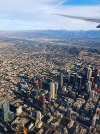 High angle view of cityscape