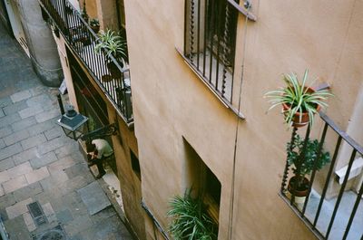 High angle view of house