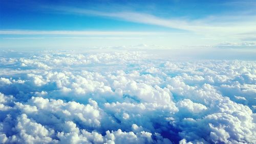 Aerial view of cloudscape against sky