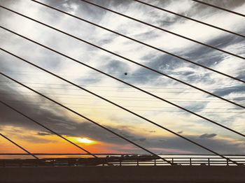 Low angle view of sky during sunset