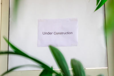 Close-up of text on paper