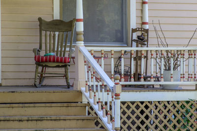 Staircase on steps