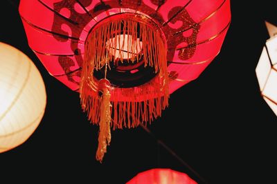 Close-up of red light