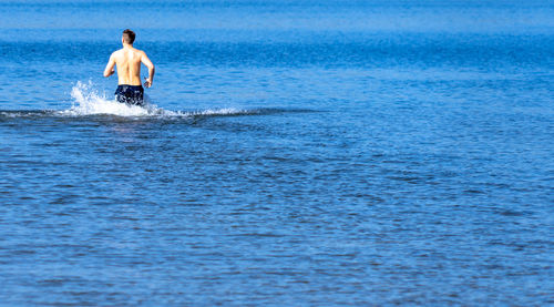 Man in sea