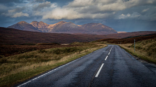 The road to gairloch in the highlands of scotland