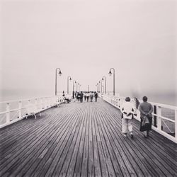 Pier on sea