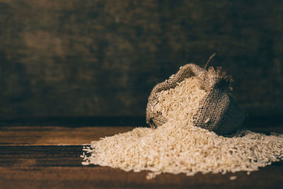 Close-up of bread on table