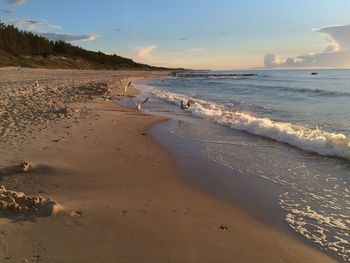 Scenic view of sea against sky