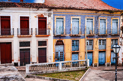 Historic houses of portuguese architecture on an island in northeastern brazil called são luís