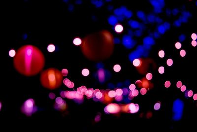 Defocused lights at night