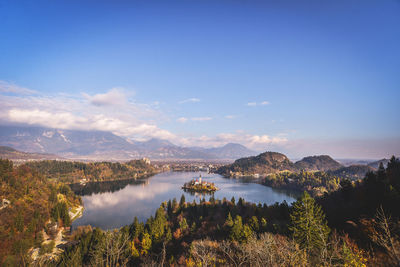 Scenic view of lake