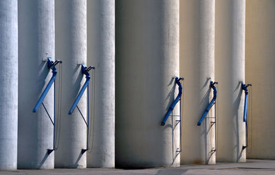 Close-up of clothes hanging on wall