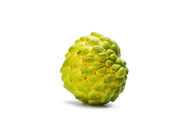 Close-up of fruit against white background