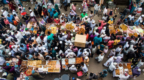 400 years old traditional street food market 