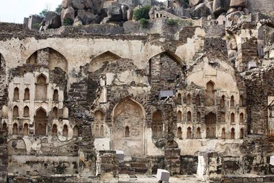 Low angle view of historical building