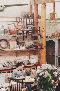 Close-up of young woman
