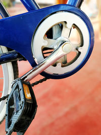 Close-up of bicycle wheel