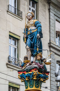 Low angle view of statue