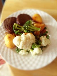 Close-up of food in plate