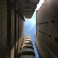 Low angle view of buildings against sky