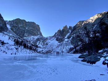 Rocky mountain national park in winter