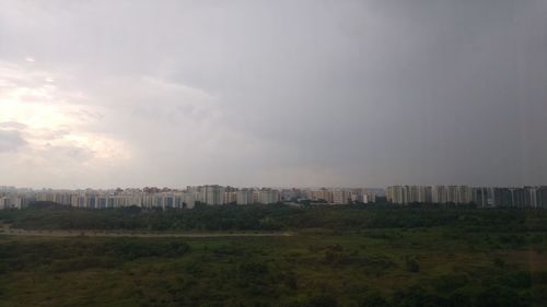 Cityscape against sky