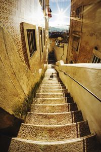 Staircase leading to building