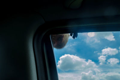 Low angle view of cloudy sky