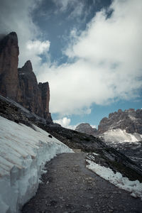 Rock formations against sky