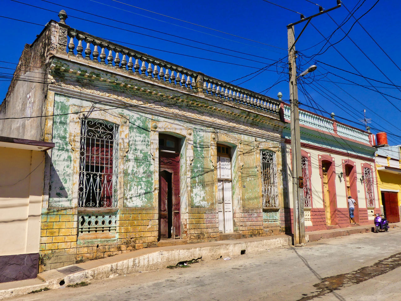 EXTERIOR OF BUILDING AGAINST CLEAR BLUE SKY