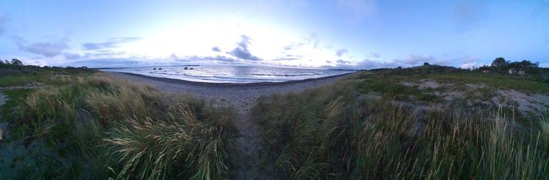 Panoramic shot of sea against sky