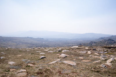 High angle view of landscape against sky