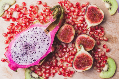 Close-up of fruits on table