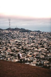 City at dusk