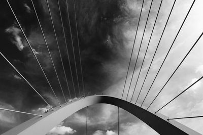 Low angle view of bridge against sky