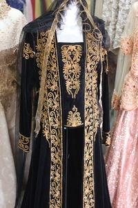 Close-up of clothes for sale at store