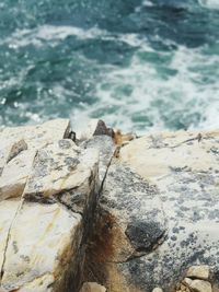 Close-up of rocks in sea