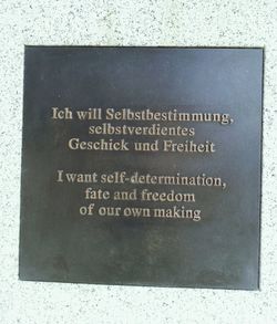 Close-up of text on wall