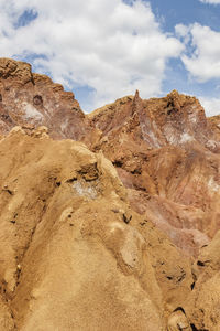 Scenic view of rocky mountains against sky