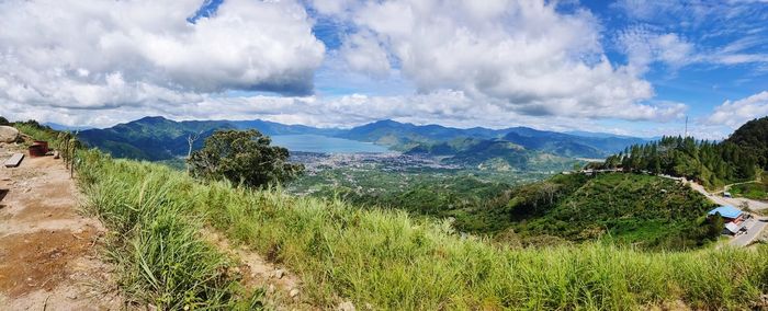 Panoramic view of landscape against sky