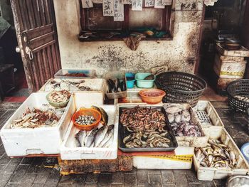 View of fish for sale