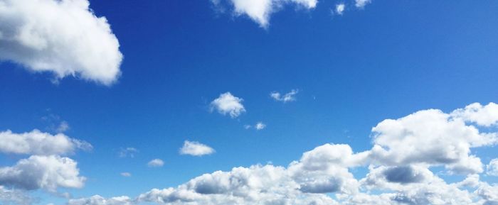 Low angle view of clouds in sky