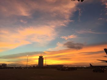 Dramatic sky at sunset