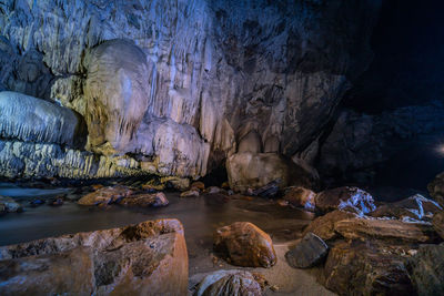 Rock formations in sea