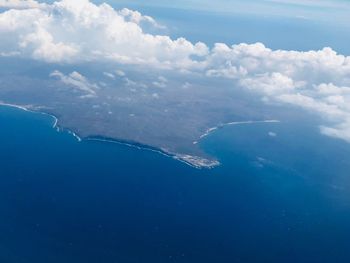 Aerial view of sea
